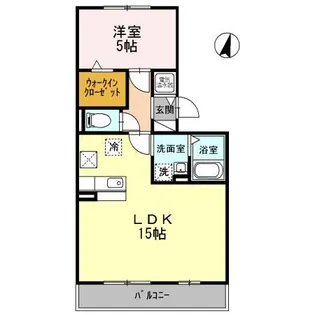 ロイヤルタウン松崎B【1階】の間取り