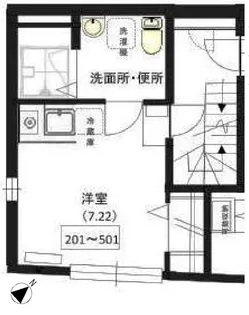 アーバンステージ大森西【4階】の間取り