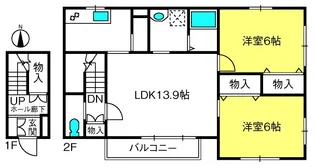 Maison de mimosa【1階】の間取り