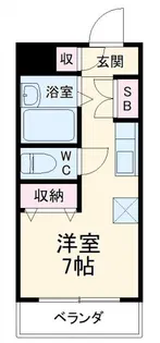 ファーストシティ六会【1階】の間取り