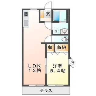 マウント高松A【1階】の間取り