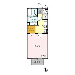 プランドール陽東 B【2階】の間取り
