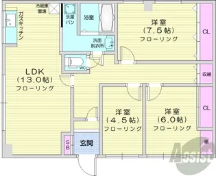 MICHELLE【2階】の間取り