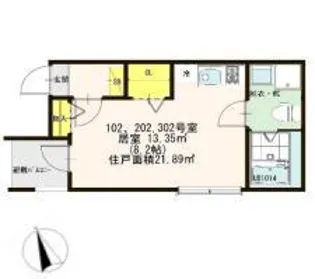 シャルムメゾン【2階】の間取り