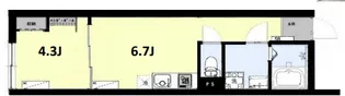 シティフロント北千住【3階】の間取り