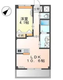 ユニバリィ県庁前【3階】の間取り
