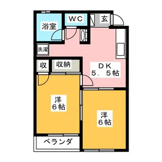 栄里第一マンション【1階】の間取り