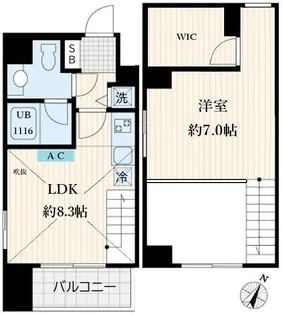 アリエルズ赤坂【10階】の間取り