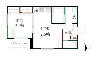 MELLAS武蔵境【2階】の間取り