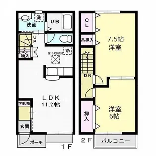 ツインリーフ Iの間取り