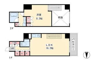 KDXレジデンス本町橋【14階】の間取り