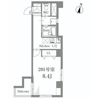 Crystal Court SIRIUS【2階】の間取り