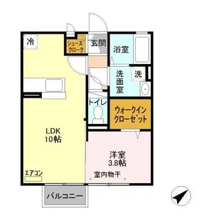 グランドソレイユ B【2階】の間取り