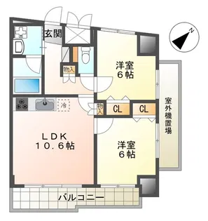 東亜建設第10ビル【3階】の間取り