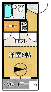 リバーサイド吉川A棟【2階】の間取り