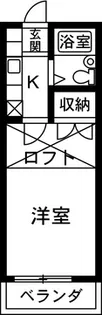 ロジュマン熊野A棟【2階】の間取り