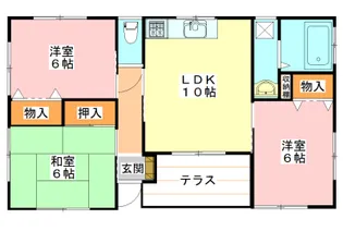 山口県山口市矢原【一戸建】の間取り