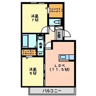 ルンダーベルクA【2階】の間取り