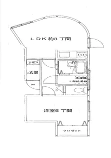 1LDKの間取り画像