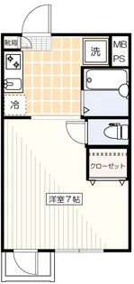 1Kの間取り画像
