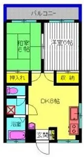 第1ひかりコーポ【3階】の間取り
