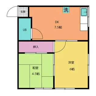 高橋コーポ【1階】の間取り