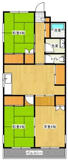 福島県郡山市島1【アパート】の間取り