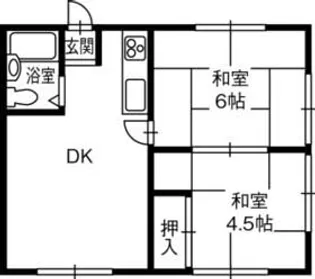 大谷グリーンヒルハイツ【2階】の間取り