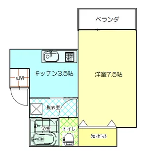 マキノ宮脇マンション【1階】の間取り