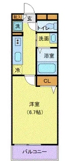 アムール横須賀中央【2階】の間取り