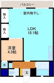 ウェルネスガーデン【4階】の間取り