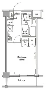 ザ・パークハビオ三軒茶屋テラス【1階】の間取り