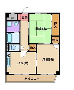 大阪府大阪市平野区喜連3【マンション】の間取り