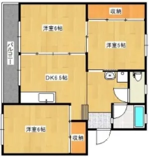 グレースタカツキ 2号棟【4階】の間取り