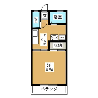 ハイツ生田【2階】の間取り