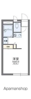 レオパレス山手【1階】の間取り
