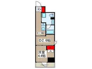 レジデンス門前仲町スクエア【4階】の間取り