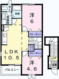 白蔵IIIA【2階】の間取り