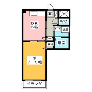 グランプラス木曽川【1階】の間取り