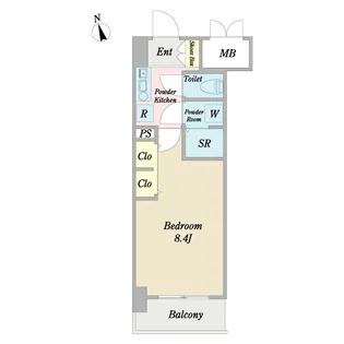 1Kの間取り画像