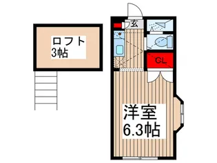 パ-ク喜多院【2階】の間取り