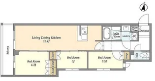 東京都練馬区中村3【マンション】の間取り