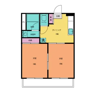 浦和領家コーポB棟【3階】の間取り