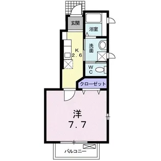 ラフィネ.カルティエ【1階】の間取り