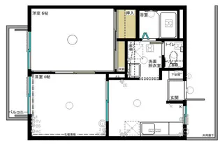 バッカスM2【2階】の間取り