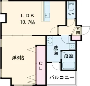 グランパセオ元今泉【5階】の間取り