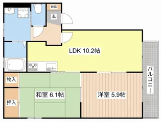 アーバンコート【1階】の間取り