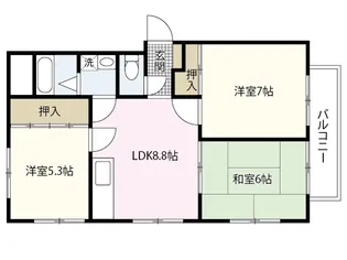 広島県広島市安佐南区大町東3【マンション】の間取り