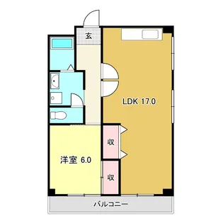クラウン石立 I【4階】の間取り