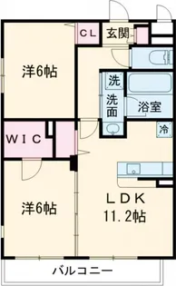 スマイル旭ヶ丘【2階】の間取り